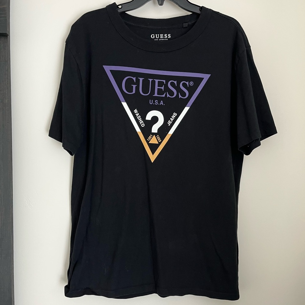 Guess logo black t shirt - Picture 1 of 1
